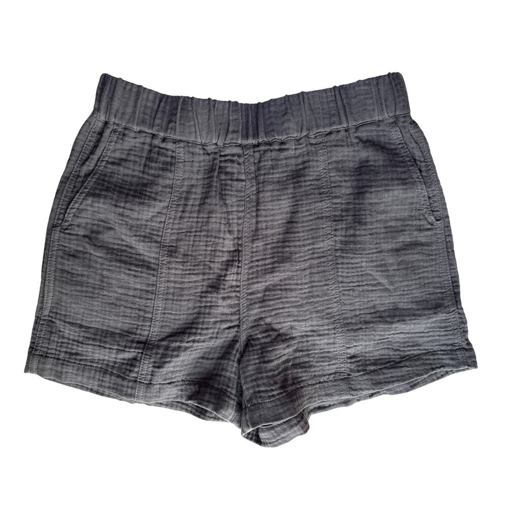 Madewell Easy Pull-On Shorts in Black Coal Size Small NEW NWT